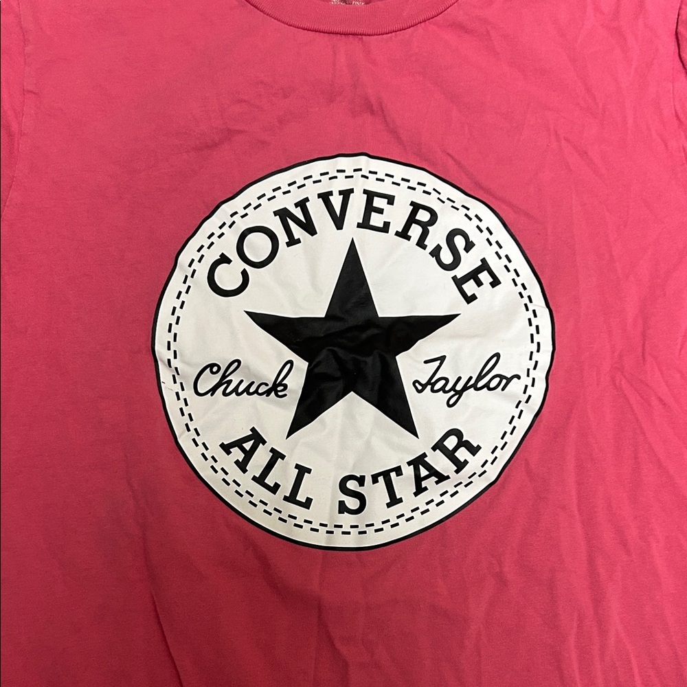 Converse Pink All Star T-Shirt - Picture 2 of 6